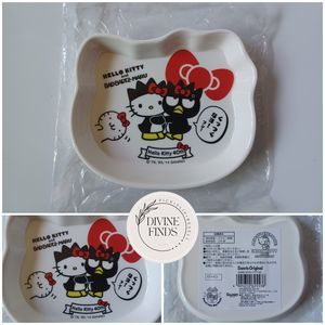 NEW Sanrio Hello Kitty 40th Anniversary and Bad Badtz-Maru Plate Rare Plate Dish